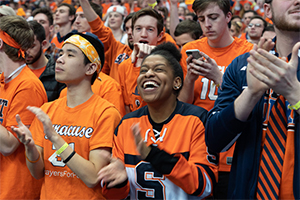 Students at a sporting event