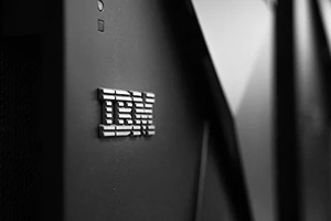 IBM logo on wall