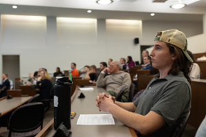 Students in a lecture hall